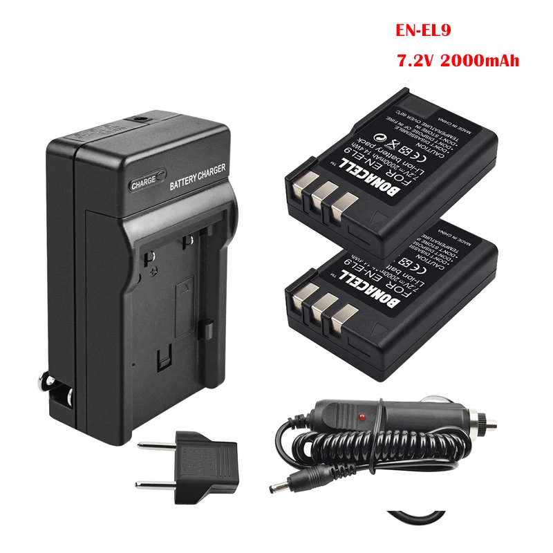 Батарейки и зарядное устройство для цифровой зеркальной камеры Nikon D5000 D3000 D60 D40x