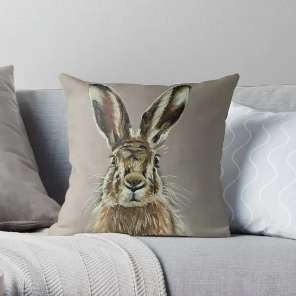 

Hare Printing Throw Pillow Cover Decor Sofa Wedding Home Case Comfort Car Fashion Office Square Fashion Pillows not include