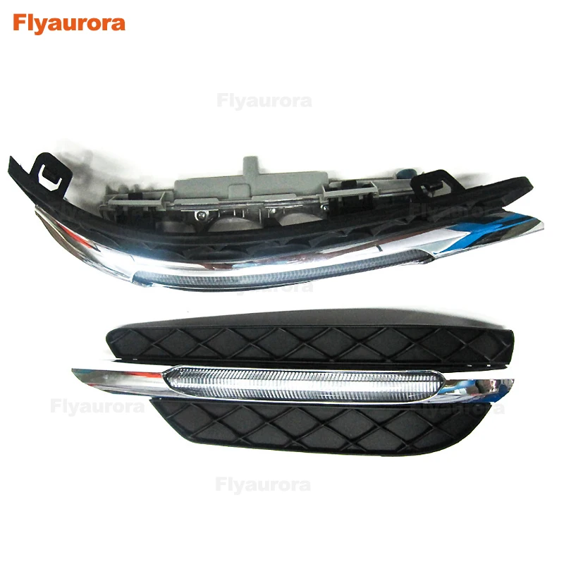 2X Автомобильный светодиодный Габаритные огни LED DRL Дневной свет противотуманная