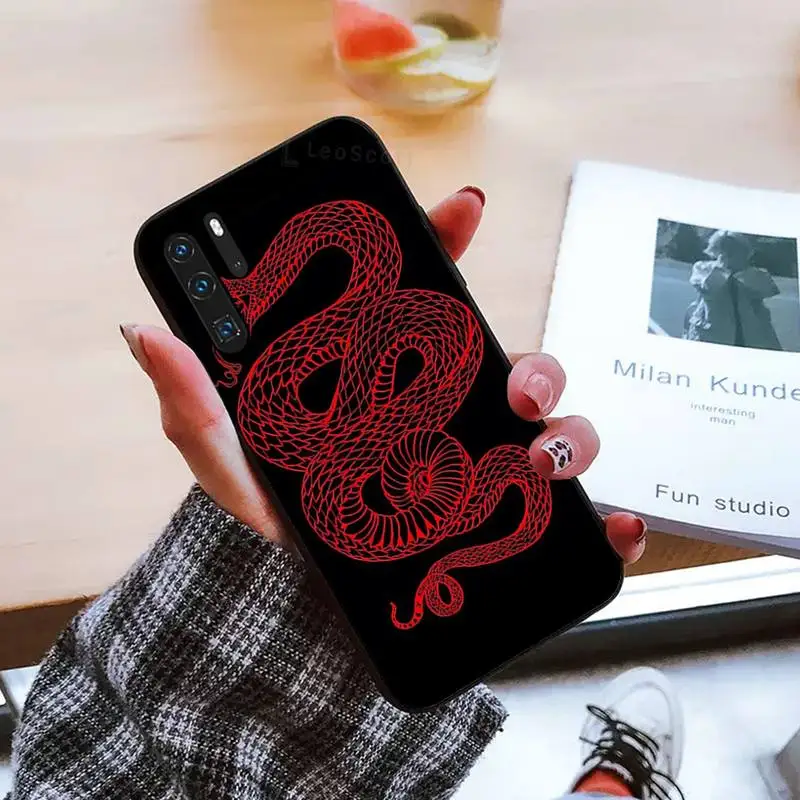 

Snake Hand animal Flower Pattern Phone Case For Huawei honor Mate mate P 10 9X 10i 20 30 40 y7 pro p smart 2019 lite