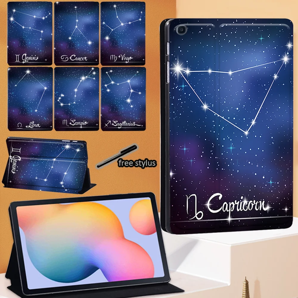 

Printed Star Tablet Case For Samsung Galaxy Tab S6 Lite 10.4'' 2020 P615 SM-P610 SM-P615 Anti-Drop Leather Stand Cover
