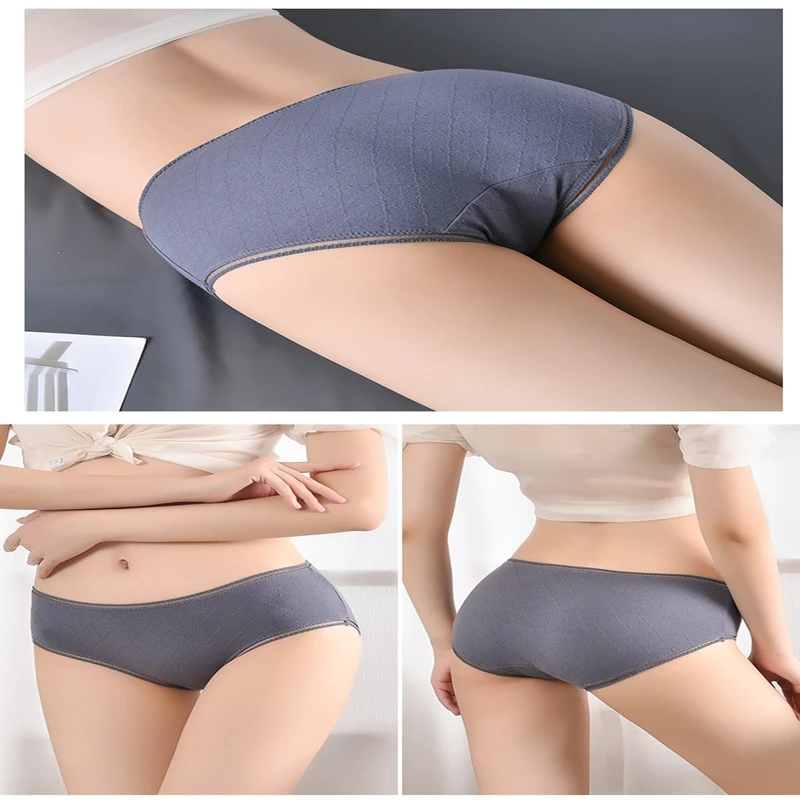 

Fashion Simple Pure Color Ladies Cotton Underwear Sexy Lace Seamless Underwear Ladies Briefs Underwear Underwear