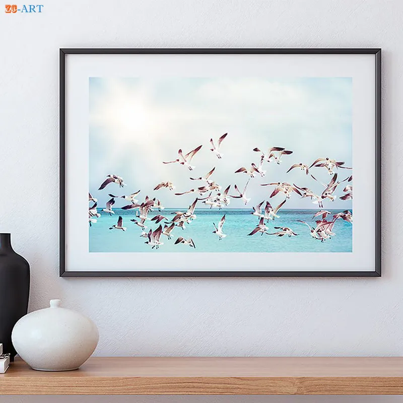 Настенная Картина на холсте с изображением океана пляжа Морского Пейзажа