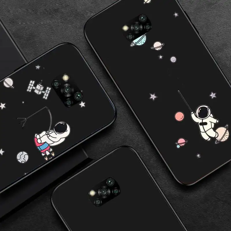 

Cute Cartoon Astronaut Star Space Phone Case For Huawei P40 P20 P30 Mate 40 20 10 Lite Pro Nova 5t P Smart 2019