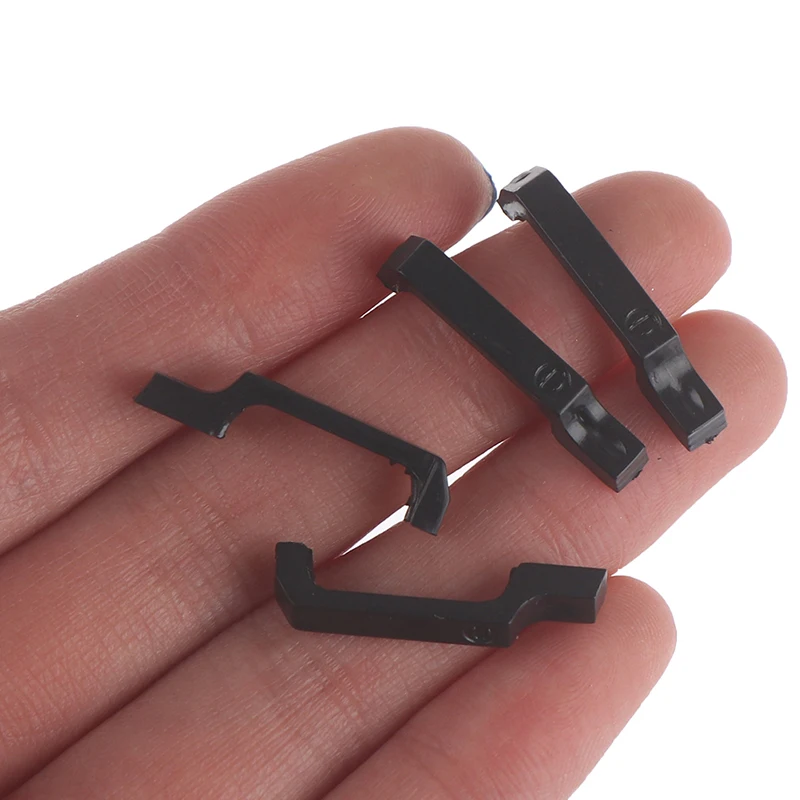 4 шт. черная дверная ручка для 1/10 RC гусеничного|Детали и аксессуары| |