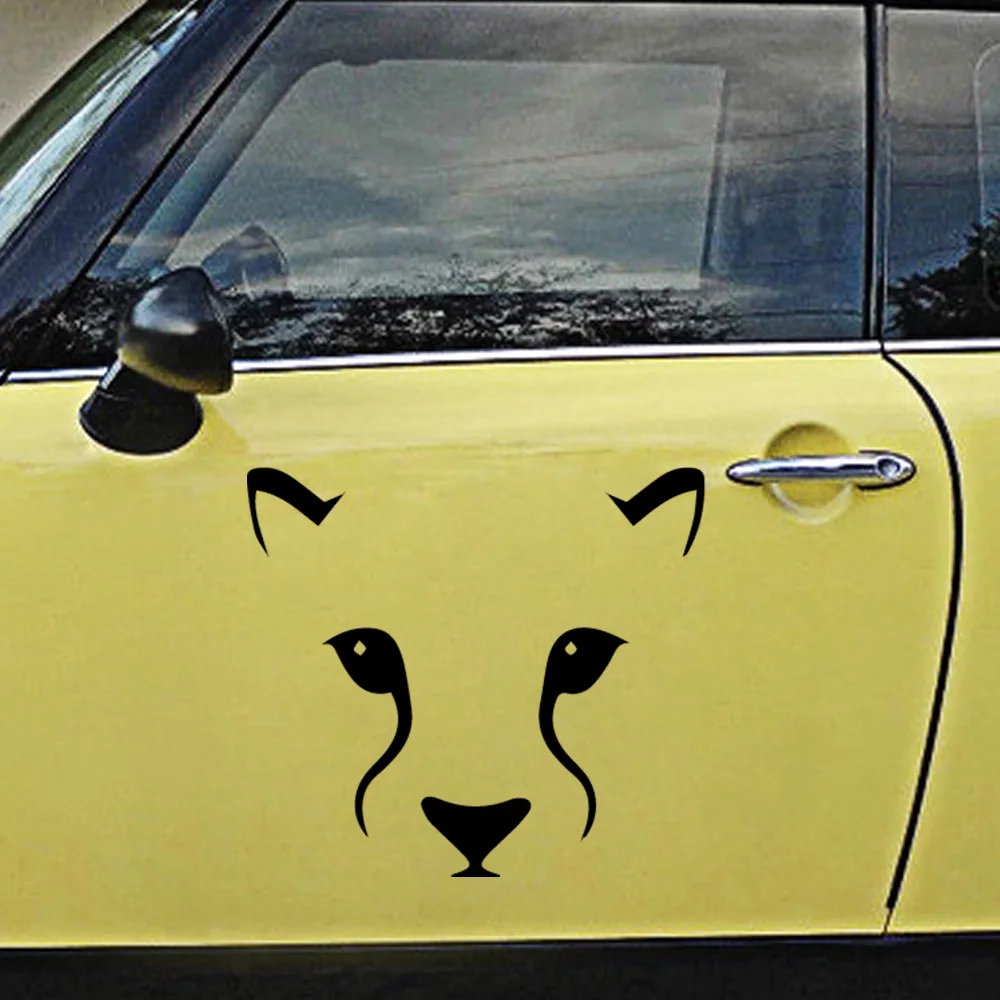 

Art Design Lion Auto Stickers On The Car Fashion Cartoon Car Sticker Window Decoration Personality Vinyl Decals