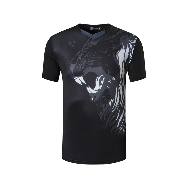New 3D Men Tennis Polyester TShirts Quick Dry Gym Fitness training Jersey tops tees clothes Male Badminton Uniforms | Спорт и