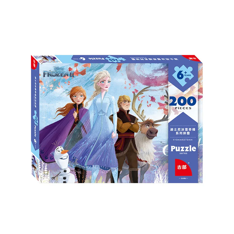 Disney Ice and Snow 2 бумажные пазлы 200 шт. Плоские Картонные головоломка с изображением