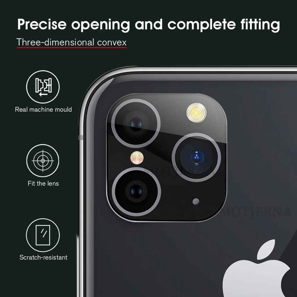 Protection Camera Lens Seconds Change For iPhone 11 Pro Max Glass Protector Cover XS X MAX XR Luxury Sticker Fake |
