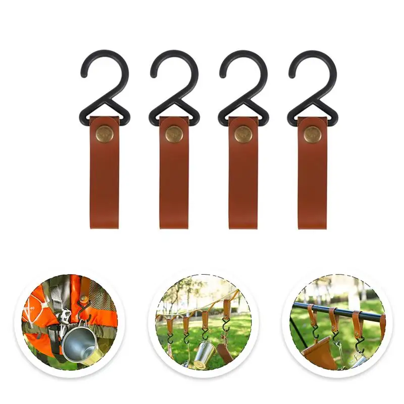 

8 Pcs Portable Practical Storage Hooks Hanging Buckles for Hiking Camping Picnic