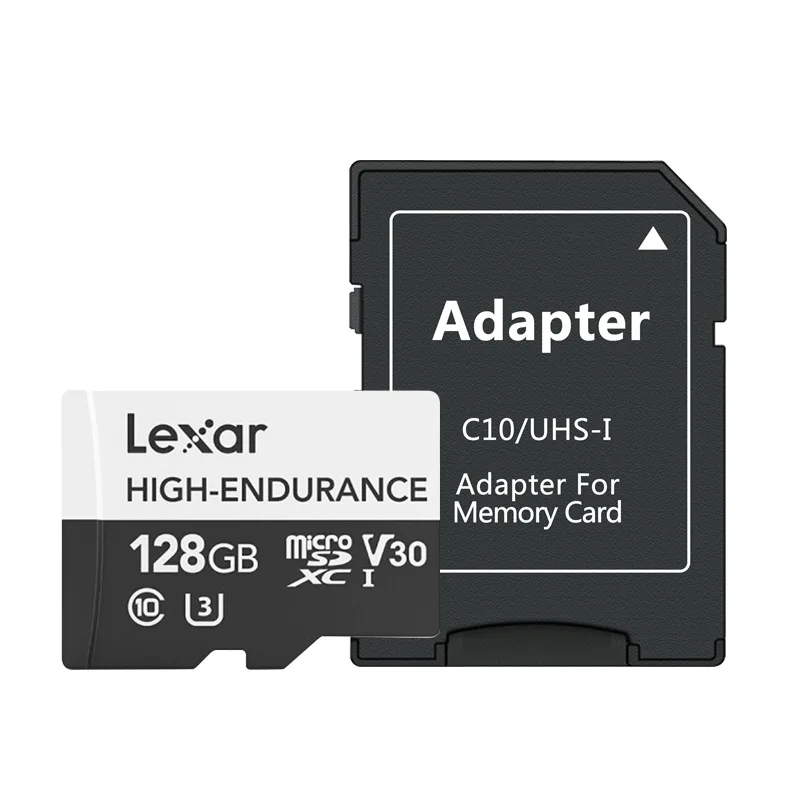 128GB Lexar высокоизносостойкая карта памяти 128GB IPX7 Водонепроницаемая TF карта 12000hour ENDURANCE Micro SD карта для мониторинга дорожного рекордера - Емкость: 128GB