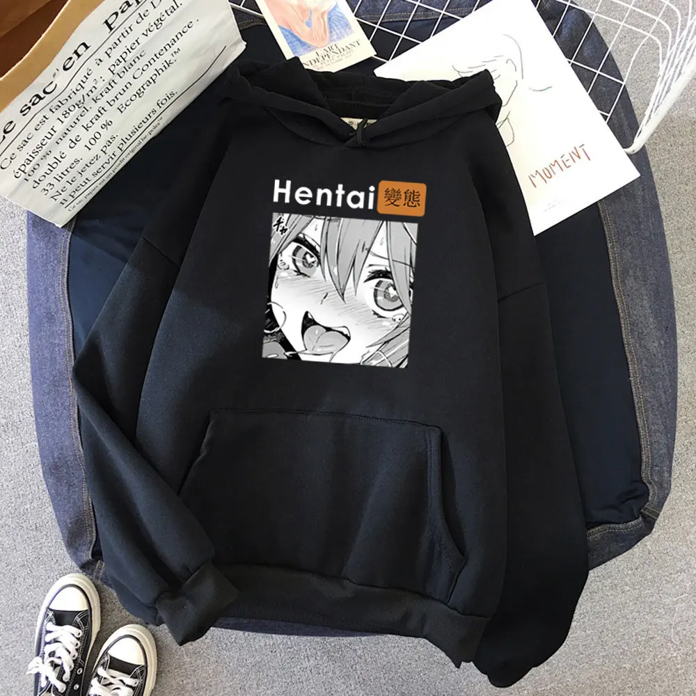 

Hoodie women Japanese Style Anime Printed hoodie Hentai pullover sweatshirt Street hip hop style Loose casual hooded sweater