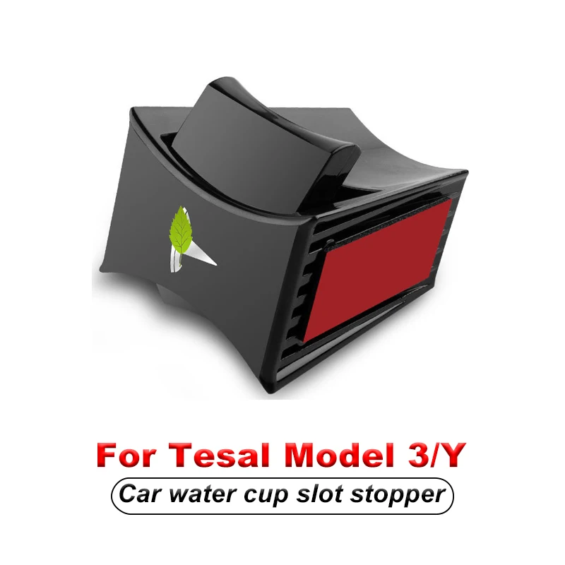 car cup holder clip for tesla model 3 2021 model y 2021 accessories car water cup slot slip limit clip abs cup holder limiter free global shipping