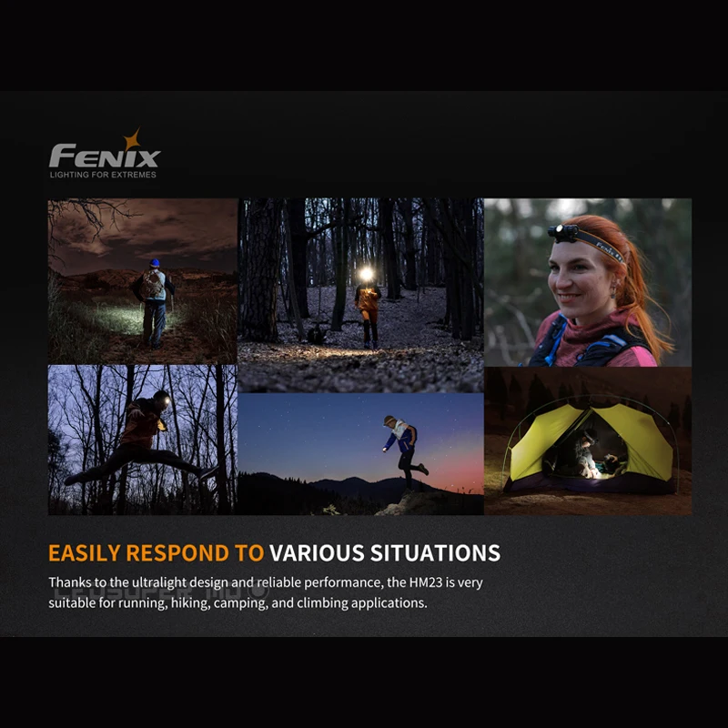 Светильник для extreme Fenix HM23 Cree нейтральный белый светодиодный компактный и легкий
