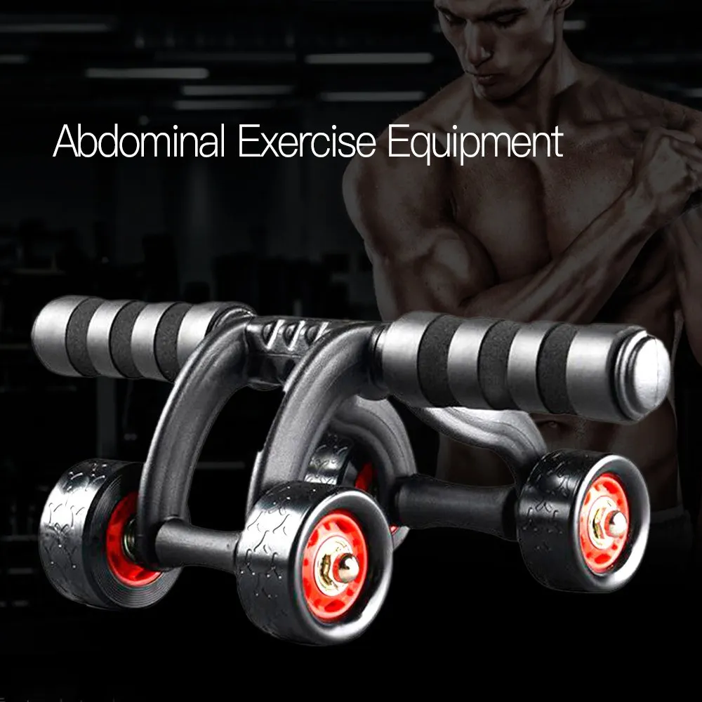 Abdominal Wheel Ab Roller with Four Wheels Abdomen Trainer Rolling Sports Exercise Fitness Equipment for Men and Women | Спорт и