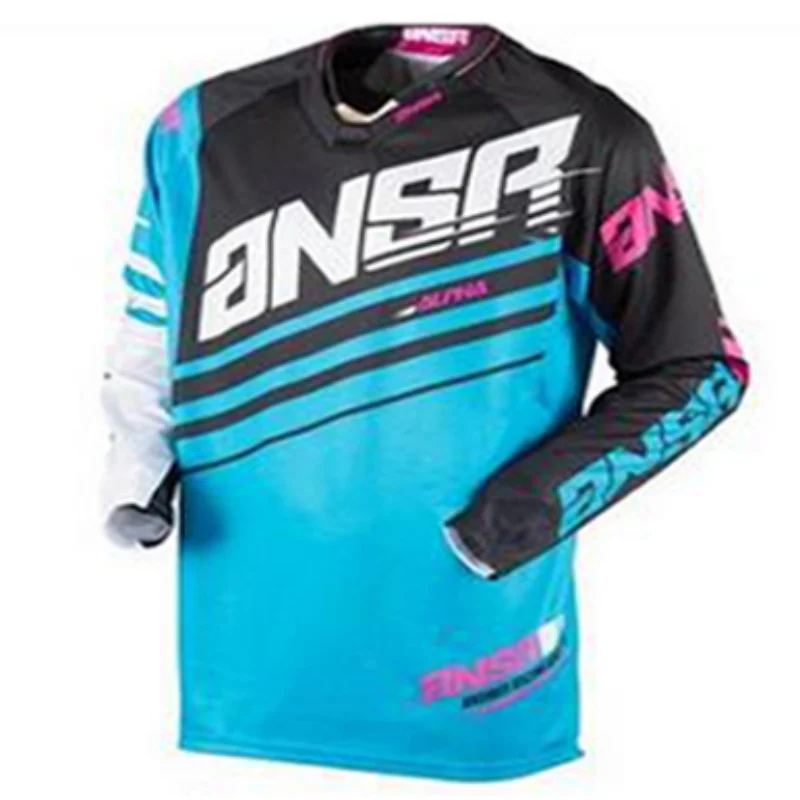 

2021 Nueva Velocidad Bike Riding Jersey de Los Hombres de Verano de Manga Larga Jersey Motocicleta Camiseta