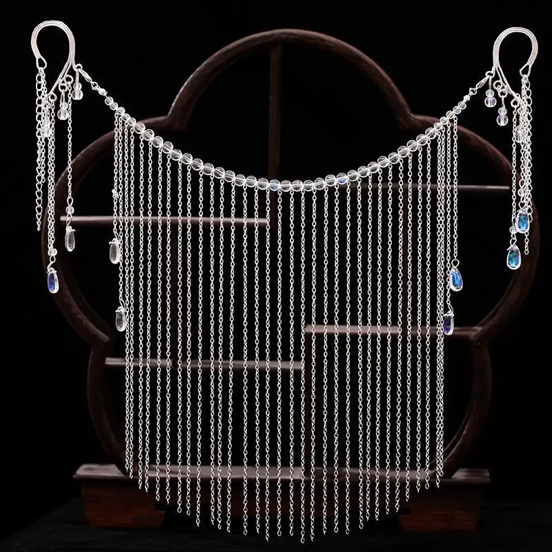 XinHuaEase Hanfu аксессуары для волос фата лица ВИНТАЖНАЯ фотография в старинном стиле