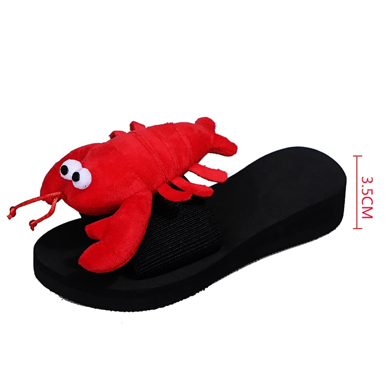 

2021 Summer Women's Slippers Casual Open-toed Upper Crab Doll Decoration Cute All-match Fashion Women's Slippers