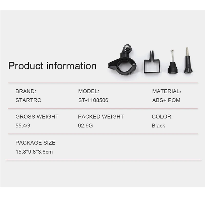 OSMO Pocket 2 Bicycle Motorcycle Body Expansion Fixed Bracket Bicycle Camera Holder DJI Pocket 2 Expansion Accessories