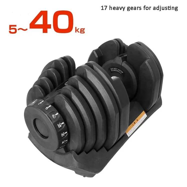 

552 24kg 80LBS 40KG Adjustable Dumbbells Dumbbell Bodybuilding Gym Workout Bench Dumbbell for Man WomenTraining Dumbbell