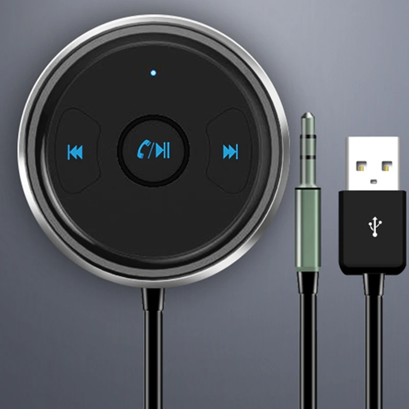 

AUX Car Bluetooth Adapter Audio Receiver 4.1 Support Hands-Free Calling