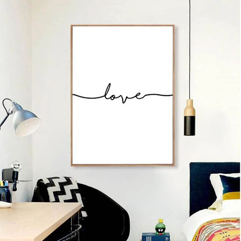 Черно белые постеры и печати с цитатами минималистичные парусиновые настенная