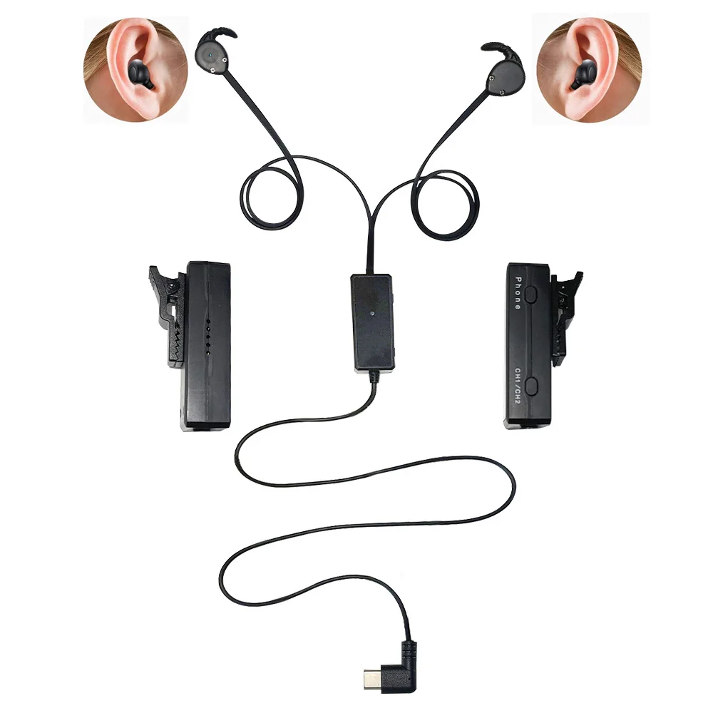 Bluetooth-наушники с двойным датчиком USB |