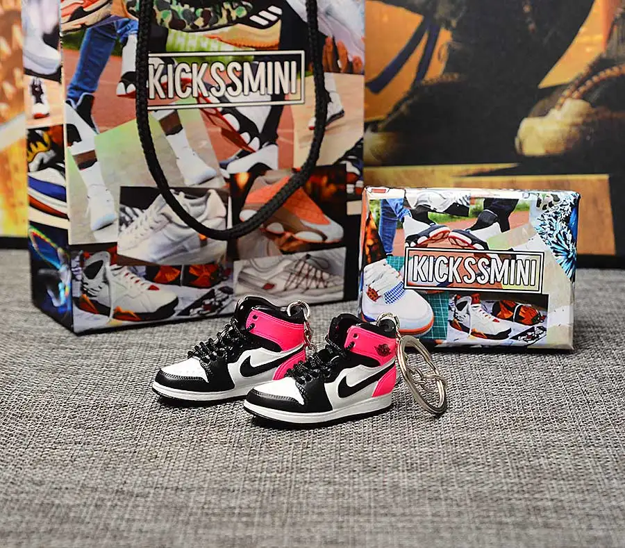 Персональный DIY Jordan Generation AIR JORDAN 1 chicago 3D кроссовок фигурный брелок сумка Подвеска парный брелок