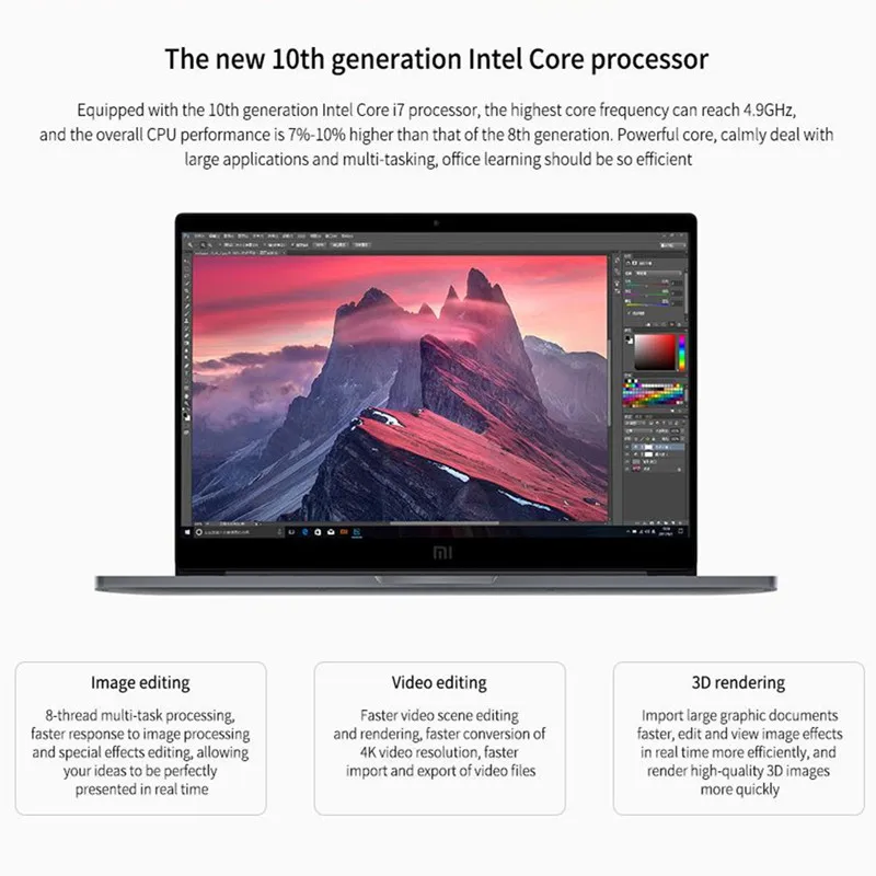 Новый ноутбук Xiaomi Mi 15 6-дюймовый Pro 2020 MX350 Intel Core I7-10510U Windows 10 16 ГБ DDR4 RAM 1 ТБ SSD Ноутбуки