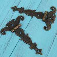 4 45 x 2 72 tee hinge zinc alloy antique bronze decorative t strap hinges door hinges with screws pack of 4cs