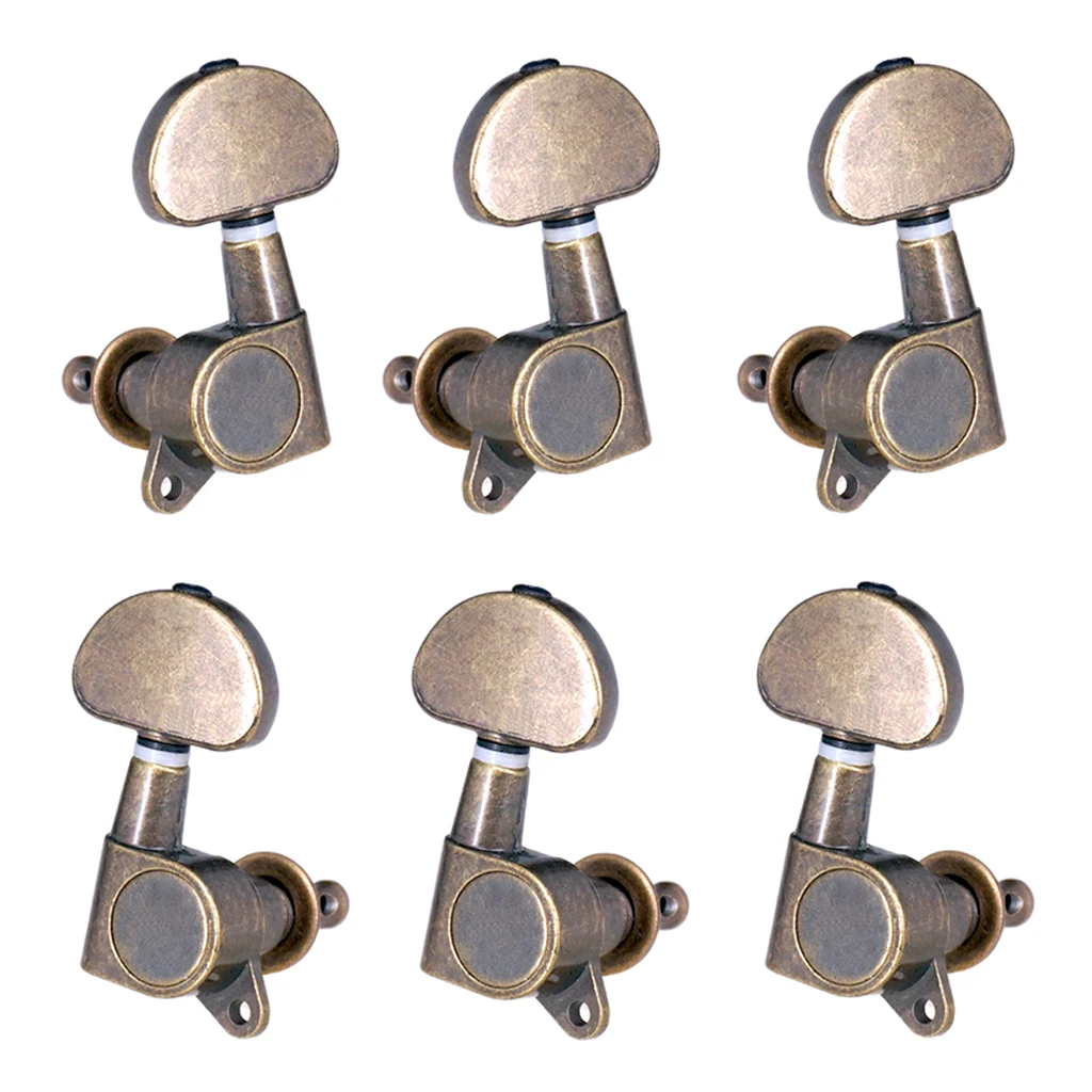 

6pcs 3R 3L Electric Guitar String Pegs, Machine Heads Guitar String Tuner - Classic Guitar Parts