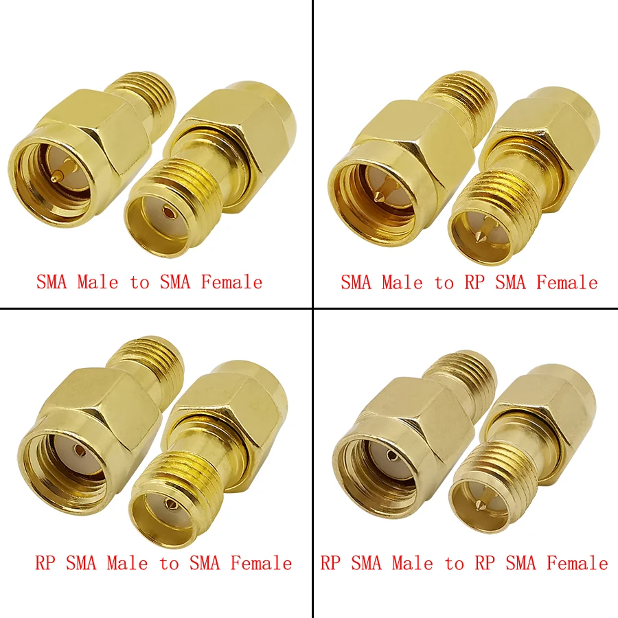 2 шт./лот SMA Male / RP к Female RF коаксиальный адаптер преобразователь разъем для Wi Fi GPS