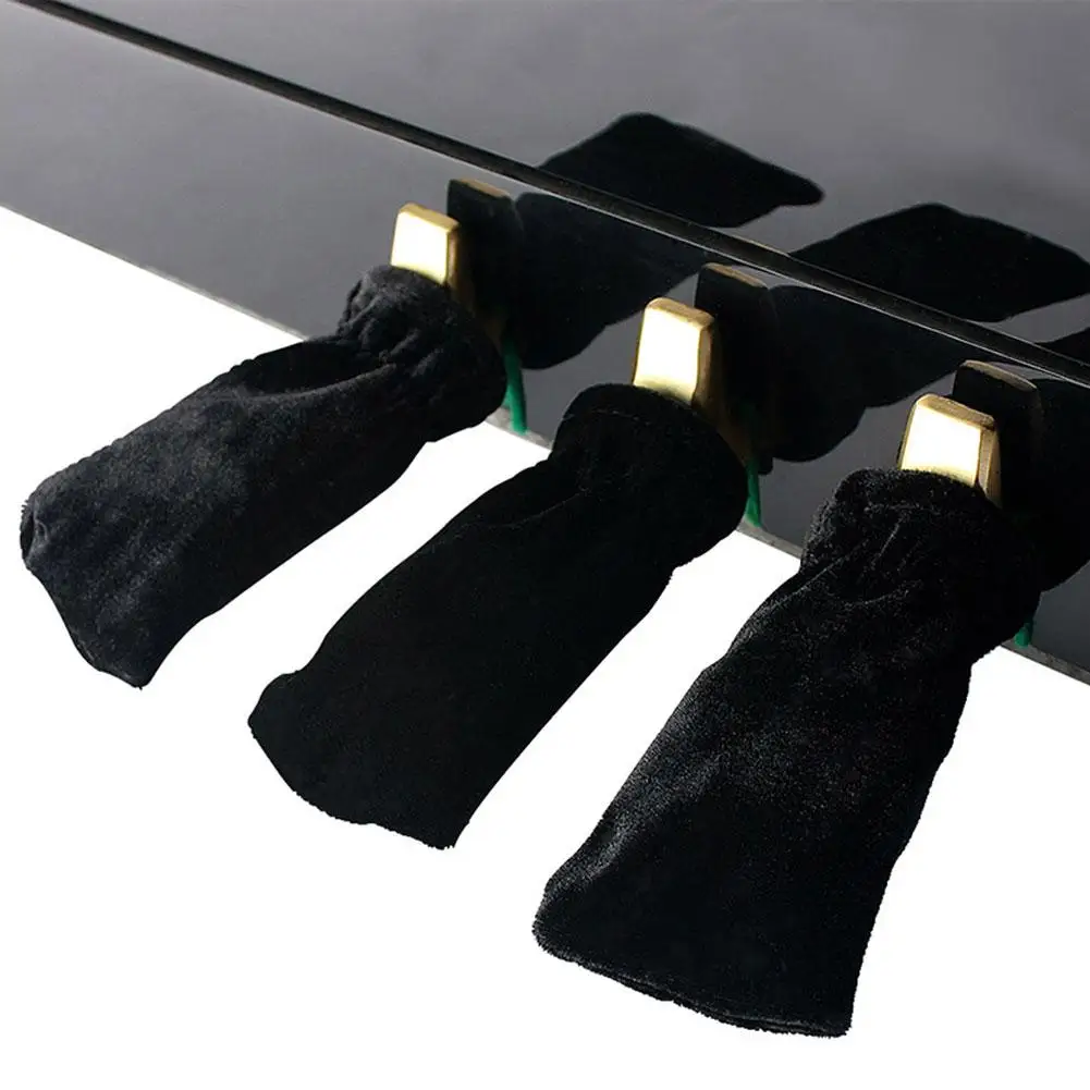 Универсальный бархатный нескользящий чехол для пианино 3 шт. защита с педалью