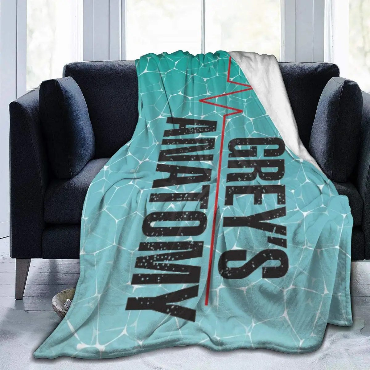 

Greys Anatomy Blanket Fuzzy Luxury Throw Warm and Cozy Flannel Bed Blanket for Sofa Travel Yoga Camping Picnic Cinema Home Beach