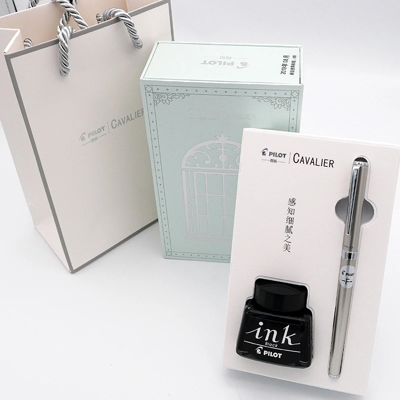 Японская ручка пилот кавалер металлическая чернила французский набор