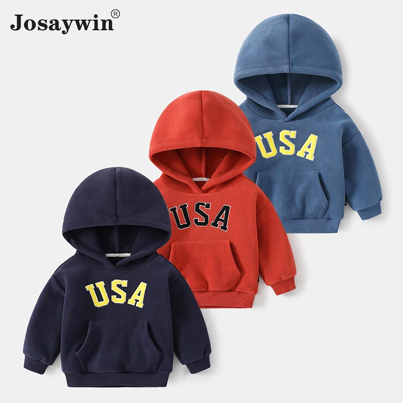 

Детская толстовка с капюшоном, свитшот для маленьких мальчиков и девочек на весну и осень, модная куртка с надписью, пальто, Повседневная Ве...