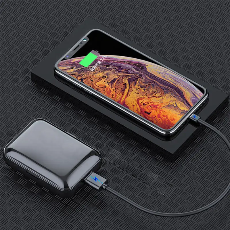 F9 TWS bluetooth 5 0 графеновые наушники стерео цифровой дисплей Водонепроницаемая