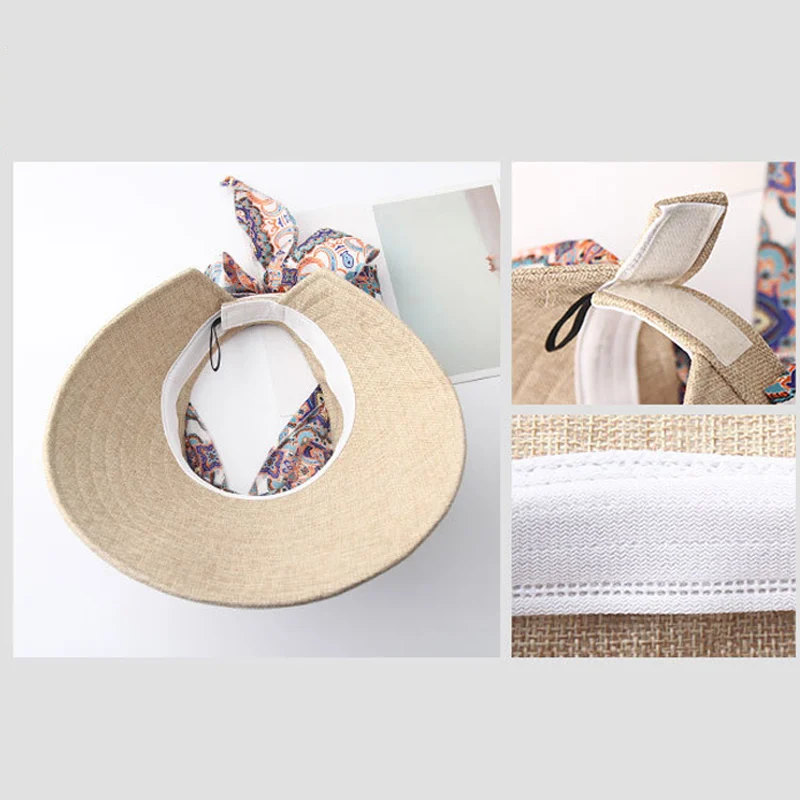 Новая красивая холщовая Женская широкая Летняя Пляжная пустая Праздничная