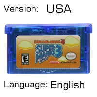 Mariold Bros3 USA 32 бит видеоигры картридж Консоли Карты для nintendo GBA супер мариолд Advance серии Английский язык издание - Цвет: Mariold Bros3 USA