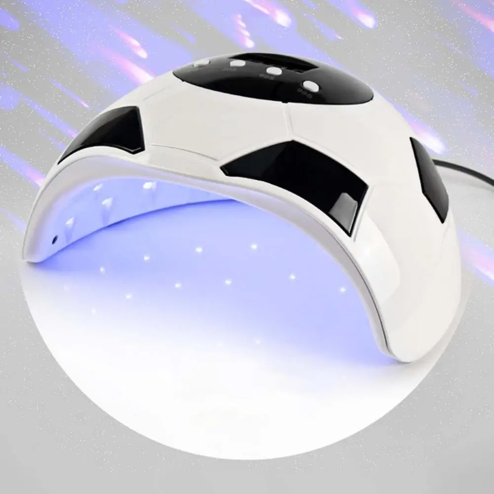 

80% Hot Sale F3 Nail Dryer Football Shape 86W 36 Lighting Beads LED Double Light Manicure Drying Lamp for Beauty