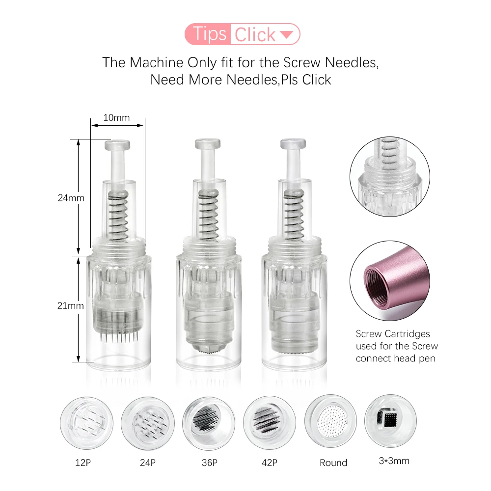 

Professional Wireless Microneedling Pen 7 Color LED Electric Wireless Derma Auto Machine Best Skin Care Tool Kit Home Use Beauty