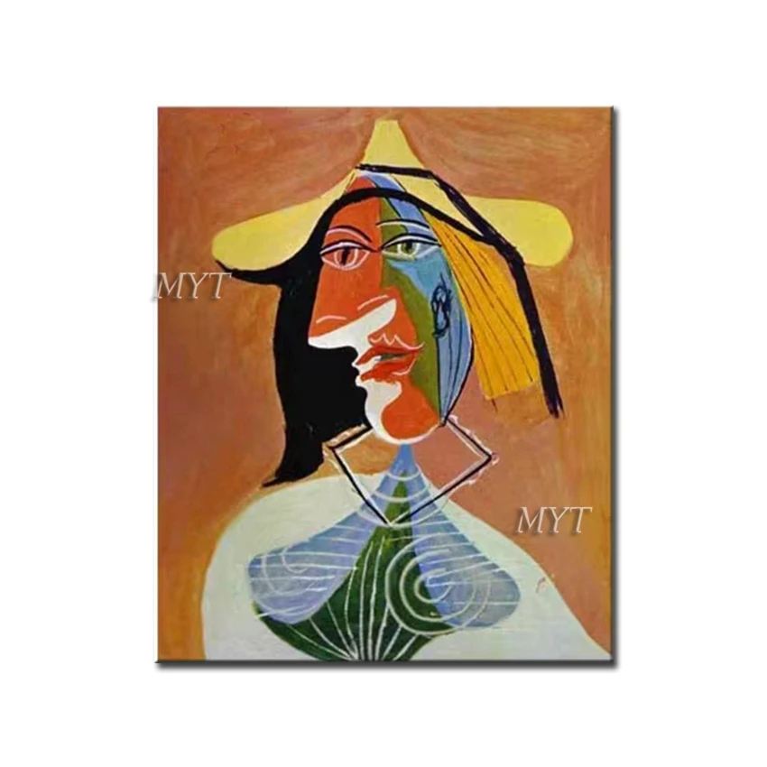 

Picasso Abstract Human Face Oil Painting Reproduction 100% Handmade Fine Paintings Art Canvas Wall Art Picture Home Decoration