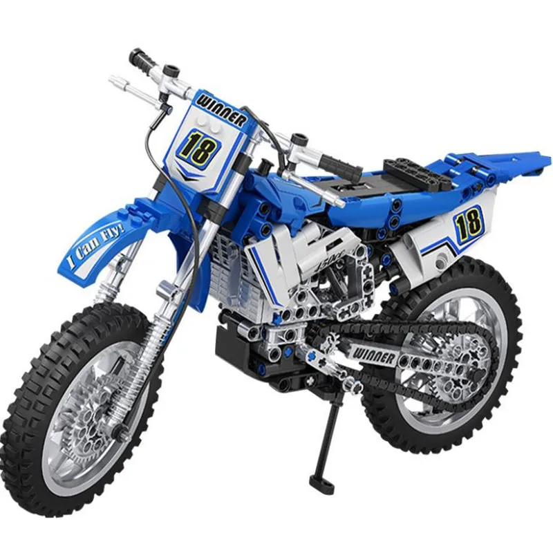 

High-tech Off-road Motorcycle Model Building Blocks City Desert Vehicle Car The Paris Dakar Rally Bricks Toys For Children