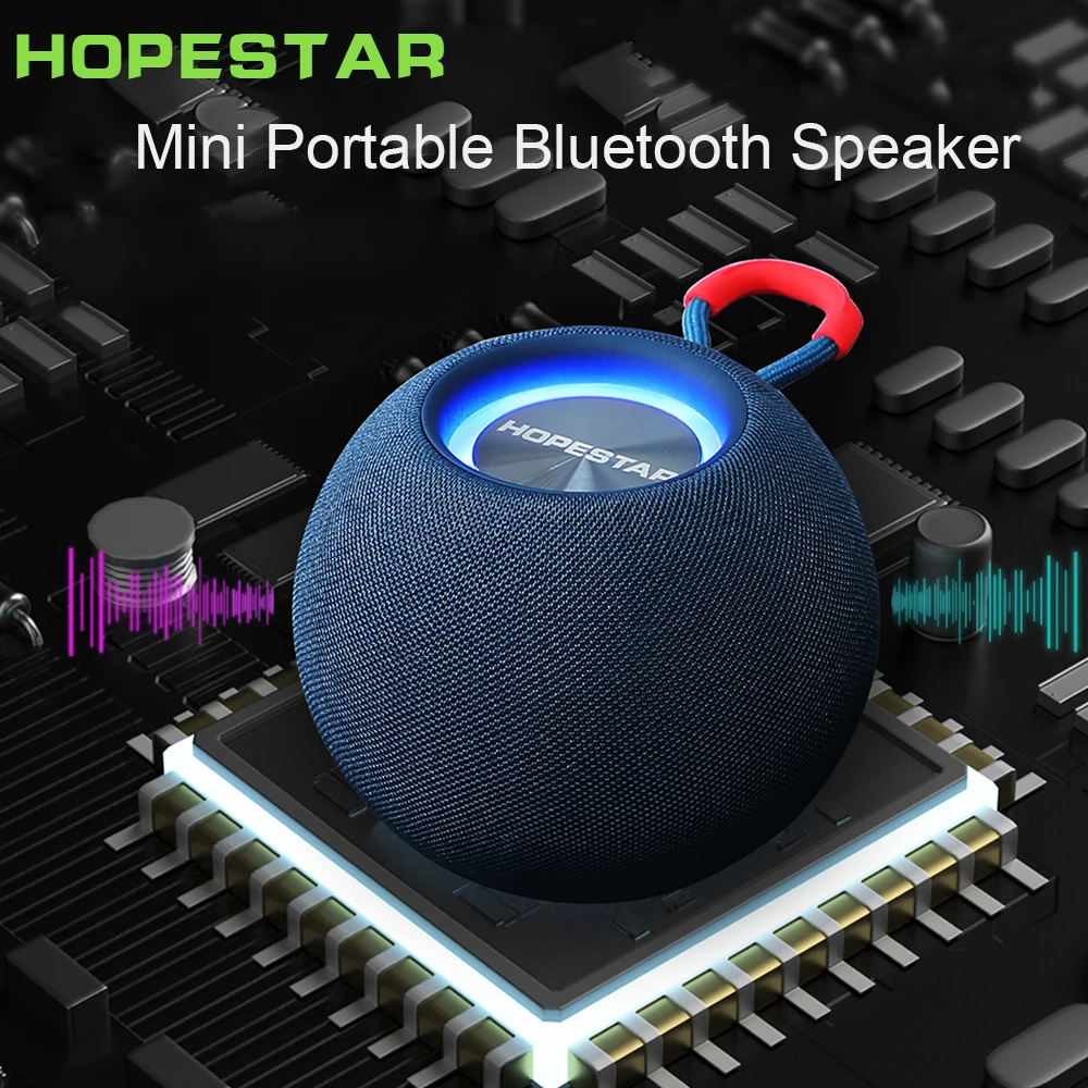 HOPESTAR H52 Mini Bluetooth Speaker Portable Caixa De Som Sound Box Subwoofer Homepod Wireless For Computer Music TF Card USB FM |