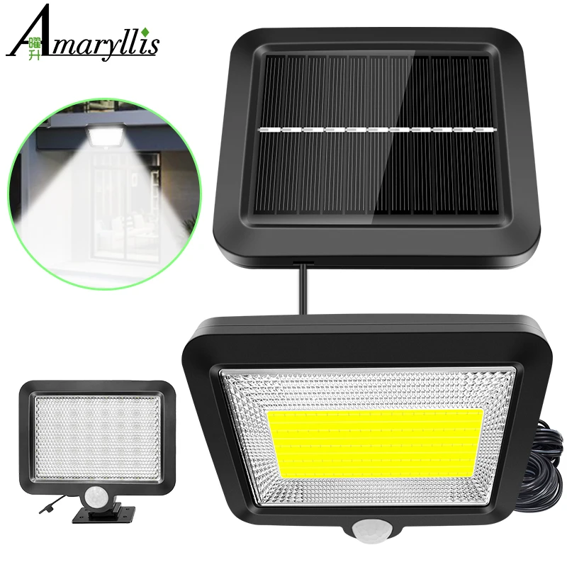 Светильник садовый на солнечной батарее с датчиком движения 56 светодиодный |