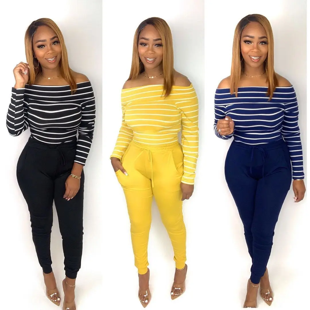 Женский спортивный костюм комплект из двух предметов с длинным рукавом и брюками