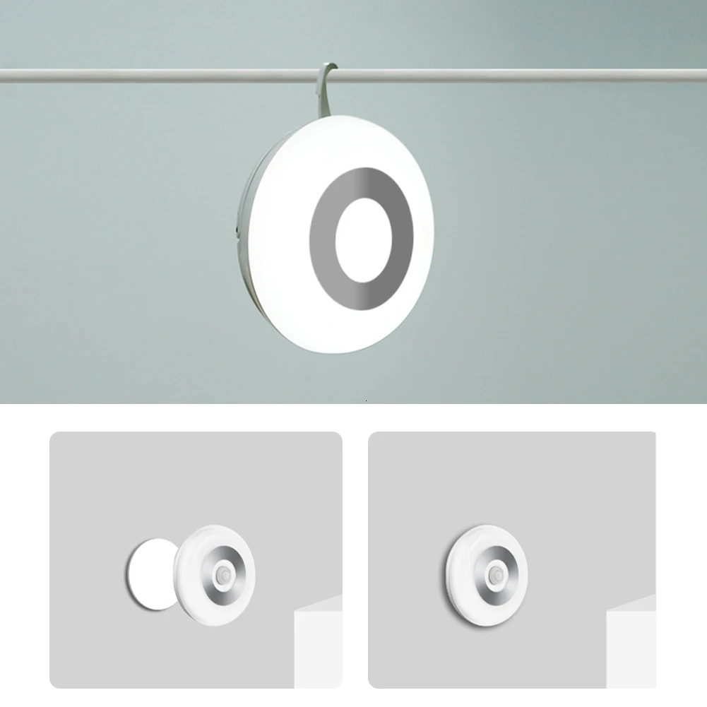 Светодиодный датчик Ночной светильник с двойным Индукционным ИК-датчиком