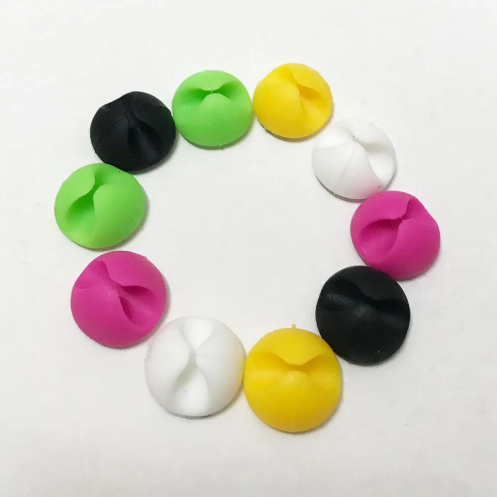 150 шт./лот Многоцелевой Кабельный органайзер случайного цвета кабельный зажим