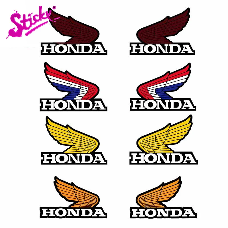 

STICKYBadge Brand Car Sticker Decal Decor Motorcycle Off-road Laptop Trunk For Hondas Wings Retro PVC Vinyl Stickers