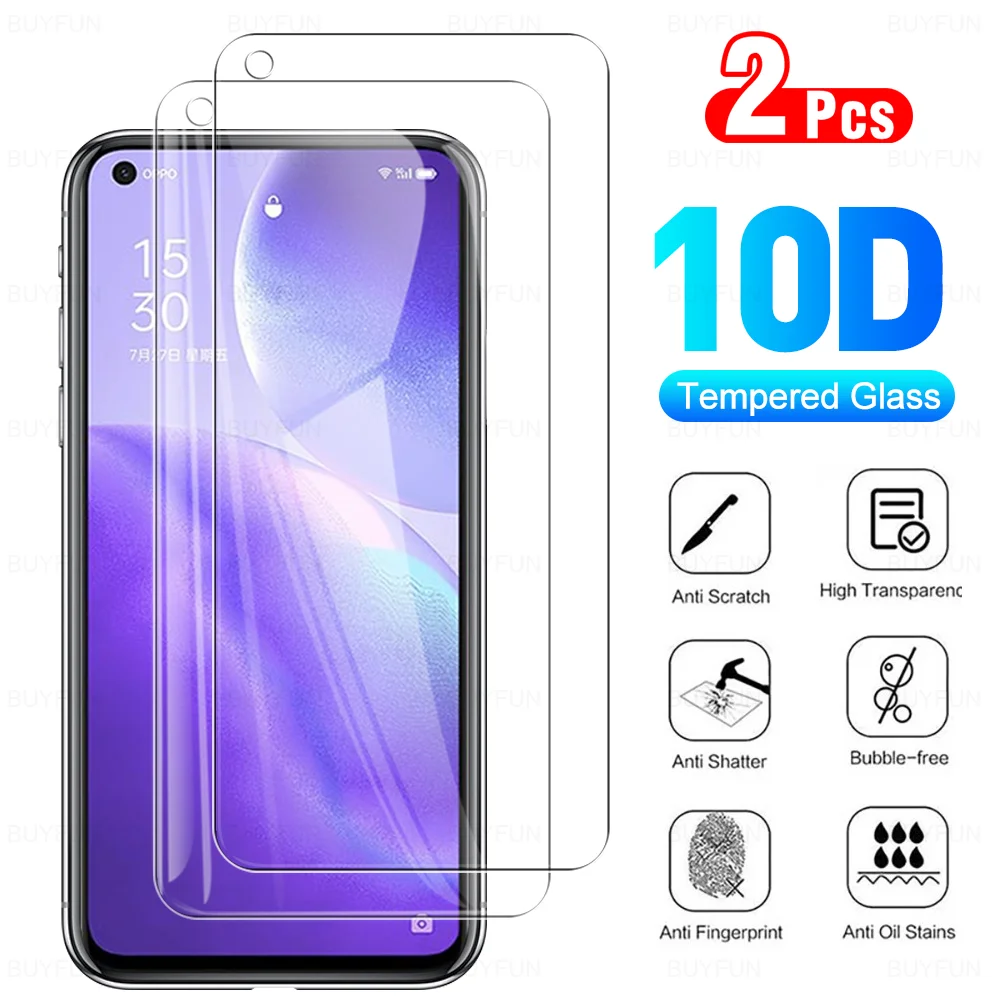 

Для Oppo Reno5 5G 4G защита экрана 2 шт закаленное стекло 9H защитная пленка на переднюю панель для Reno 5 5G 4G Защита от царапин